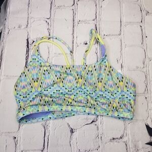 Ivivva lululemon geometric print sports swim bra